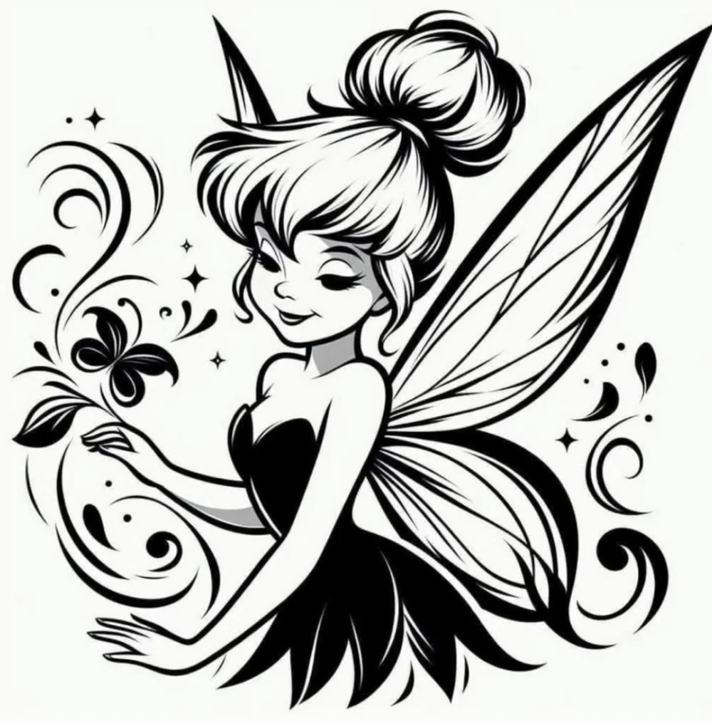Tinker Bell Peter Pan Vinyl‎ Graphic Auto Laptop Car Decor Decal Bumper Sticker